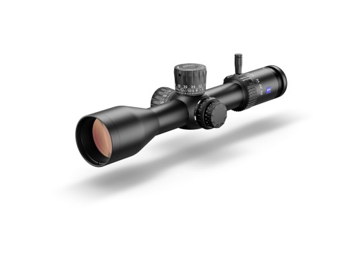 Luneta celownicza Zeiss LRP S3 4-25x50 - widok pod kątem z lewej strony z dźwignią zmiany powiększenia