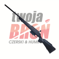 Sztucer Tikka T3x CTR RH Black, kal. .308 Win - broń ułożona po przekątnej, widok z lewej strony