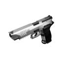 Pistolet Steyr Arms ATC Base  - wylot lufy, szyna montażowa i osłona spustu z ryflowaniem