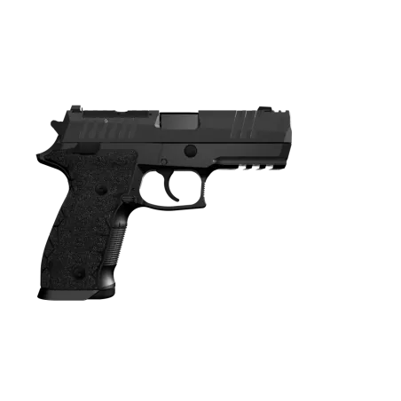 Pistolet Steyr Arms ATD Compact - widok z prawej strony, czarny zamek z oknem wyrzutowym