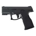 Pistolet Steyr Arms C9-A2 MF czarny - widok z prawej strony z bezpiecznikiem manualnym i szyną montażową