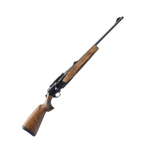 Sztucer Browning Maral 4X Hunter Wood G2 - cały sztucer w ujęciu ukośnym, kolba i łoże z drewna orzechowego