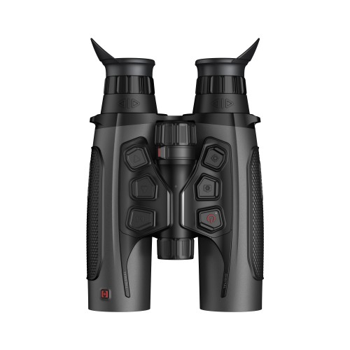 Lornetka termowizyjna termowizor HIKMICRO Habrok 4K HH35L 2.0 LRF + dwa iluminatory 850/940 nm na białym tle