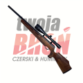 Karabin HW 66 kal. 22LR + luneta Tasco 4-16x50 widok po skosie na lewy bok