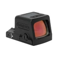 Kolimator Holosun EPS Carry MRS Red Dot Solar Panel - widok z przodu pod kątem, prawa strona z boczną komorą baterii