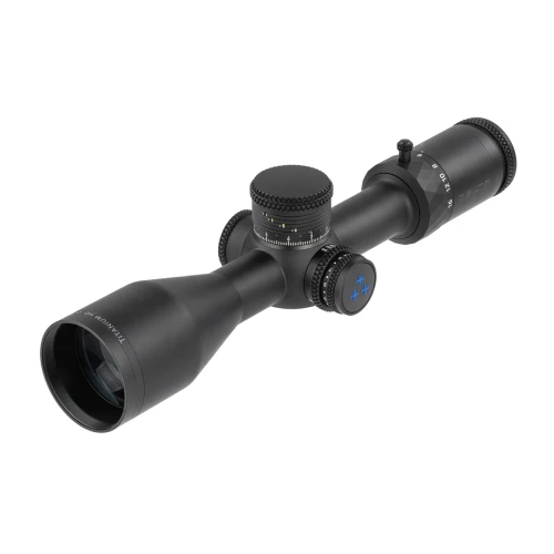 Luneta celownicza Delta Optical TITANIUM HD 2-16x50 4A-S widok na lewy bok od góry