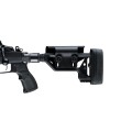Karabin Tikka T3x Tact A1 LH leworęczny - zbliżenie na regulowaną kolbę precyzyjną i chwyt pistoletowy