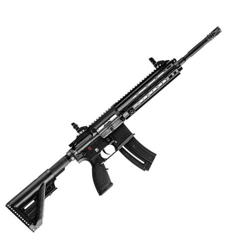 Karabinek Heckler & Koch HK416D kal. 22LR – widok z lewej strony, pełna sylwetka broni