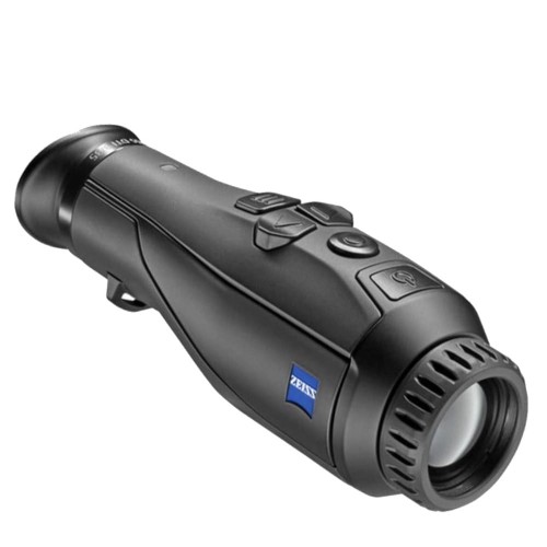 Kamera termowizyjna Zeiss DTI 3/25 – ukośny widok na monokular termowizyjny z przyciskami sterowania i obiektywem 25 mm