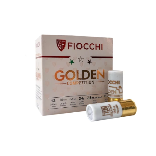Amunicja śrutowa Fiocchi Competition TL Golden 12/70 7,5 Trap 24 g – widok opakowania