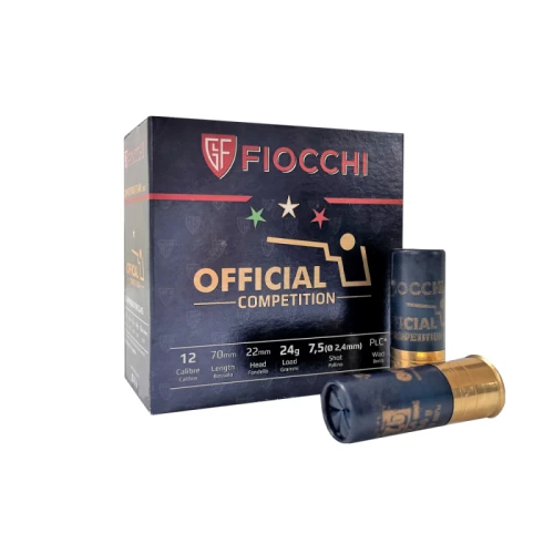 Amunicja śrutowa Fiocchi Competition Official 12/70 7,5 Trap 24 g – widok opakowania