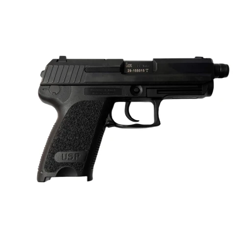 Pistolet H&K USP kal. .45 ACP – widok z lewej strony, gwintowana lufa, ujęcie 1