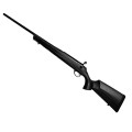 Sztucer Tikka T3x Carbon Raven - czarna syntetyczna kolba i czarna lufa, widok z lewej