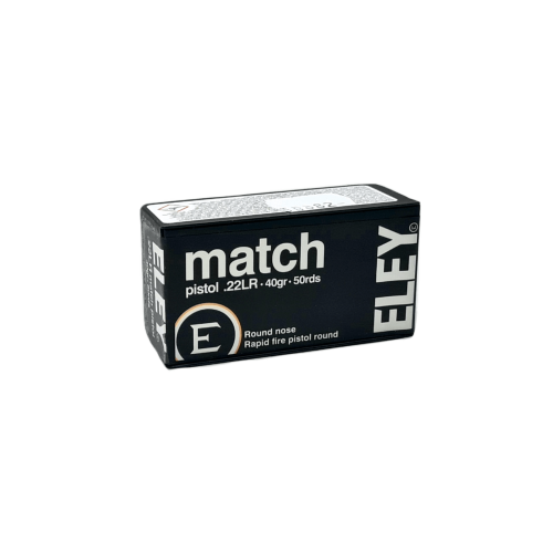 Amunicja Eley Match Pistol .22LR – opakowanie