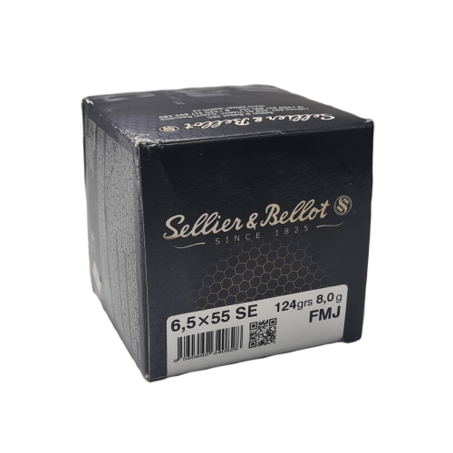 Amunicja Sellier&Bellot 6,5 x 55 SE FMJ 8 g - widok z przodu