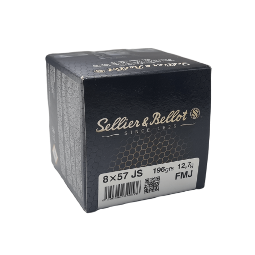 Amunicja Sellier&Bellot 8 x 57 JS FMJ 12,7 g - widok z przodu