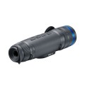 Pulsar Telos XG50 monokular termowizyjny w ujęciu od strony okularu, prezentacja profilu obudowy oraz gumowej muszli ocznej.