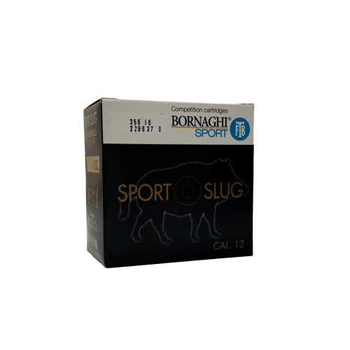 Amunicja Bornaghi 12/70 Sport Slug 28 g - widok z przodu pod kątem
