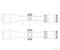 Luneta Kahles Helia 2-10x50i Abs. 4-Dot SR (z szyną) rysunek techniczny z wymiarami