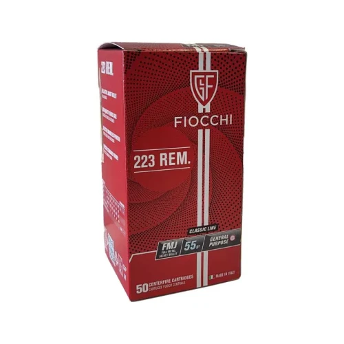Amunicja Fiocchi kal. .223 Rem FMJ 55 gr – widok opakowania