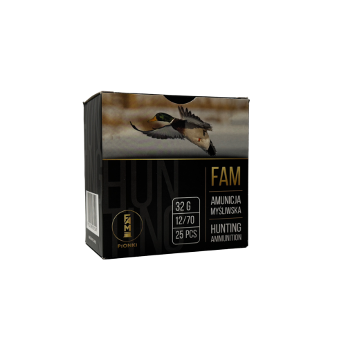 Amunicja Fam Pionki kal. 12/70 "4" 32 g GW – widok opakowania