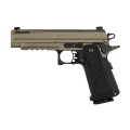 Pistolet LFA Apollo 11 FDE - zbliżenie na pistolet z prawej strony z widocznym napisem Apollo 11 na zamku