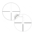 Luneta celownicza Vector Optics Grizzly 1-4×24 - widok siatki celowniczej powiększenie 4x