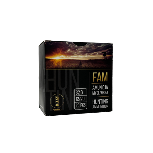 Amunicja Fam Pionki 12/70 "6" 32 g GW – widok opakowania