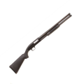 Strzelba pump-action Maverick by Mossberg 88 - widok ogólny, pełna sylwetka, czarna, stała kolba