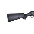 Sztucer Tikka T3x Lite Roughtech Black - zbliżenie na kolbę Roughtech od tyłu