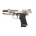 Beretta 92X Performance - pistolet 9mm, widok z lewej, kompensator na lufie