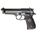 Beretta 92 FS ITALY - pistolet 9mm, widok z prawej, czarne okładziny chwytowe