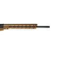 Karabin Tikka T3x Tact A1 - zbliżenie na łoże i lufę, kolor coyote brown