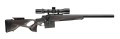 Blaser R8 Ultimate X Silence Leather – prawy profil z lunetą 2,8-20x50 na szynie Picatinny