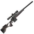 Blaser R8 Ultimate X Silence Leather – widok ogólny sztucera R8 z tłumikiem i Leather