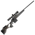 Sztucer Blaser R8 Ultimate X - widok perspektywiczny z prawej strony z lunetą