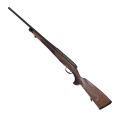 Sztucer Steyr Arms CL II - widok z prawej strony pod kątem, drewniana kolba