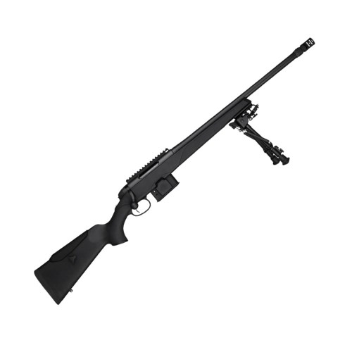 Sztucer Steyr Arms SSG SX - widok z prawej strony, pełna sylwetka broni