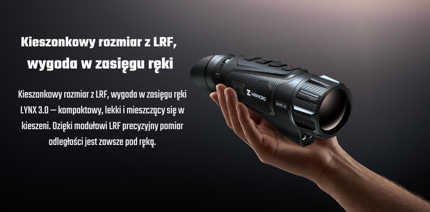Hikmicro Lynx 3.0 kieszonkowy rozmiar