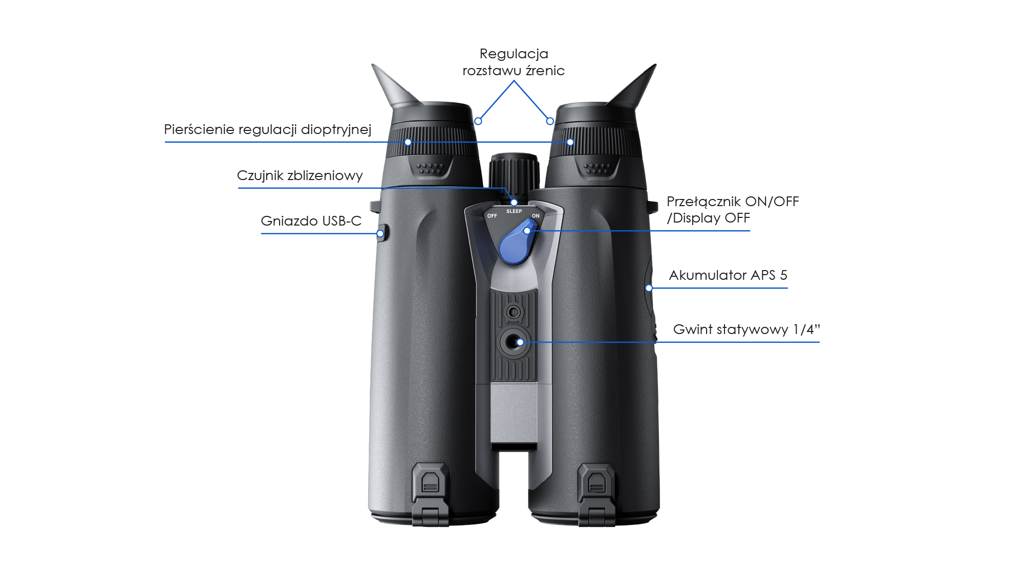 Pulsar Symbion LRF DXR50 przyciski