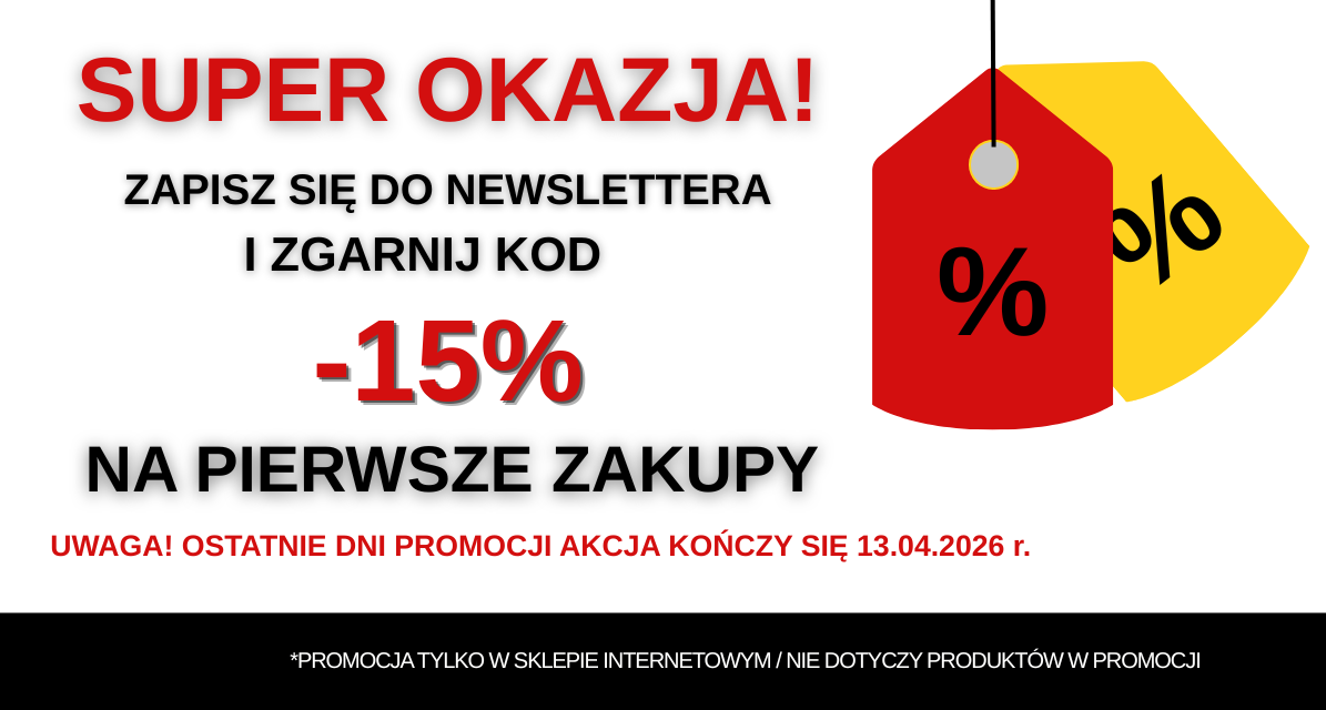 - 15 PROCENT NA CAŁY ASORTYMENT KOD RABAT